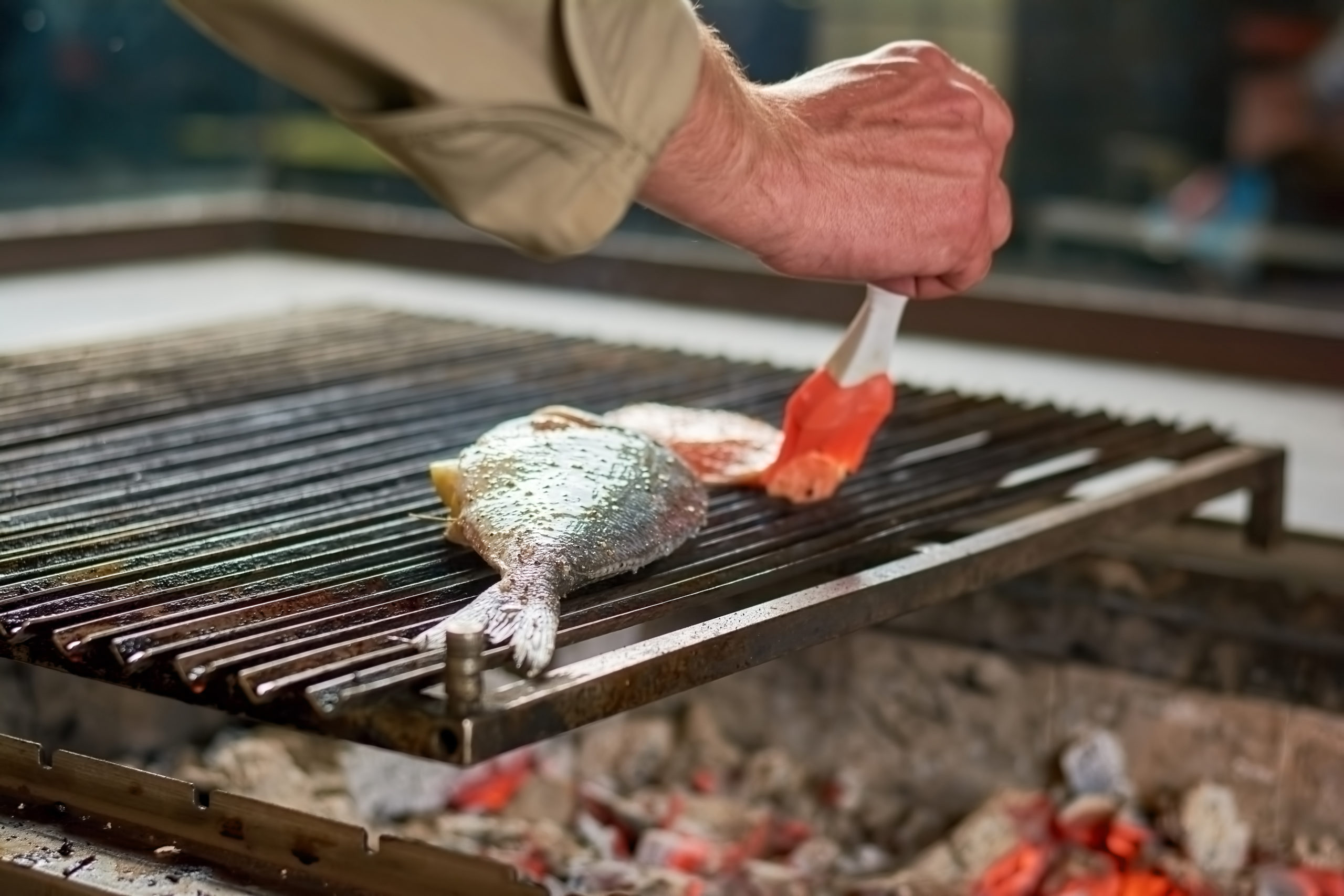 poisson à cuire sur grille