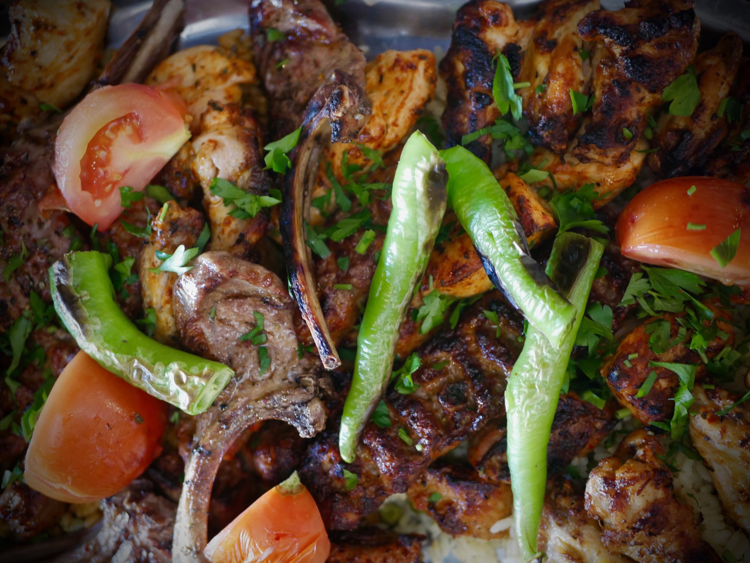 Côtes d'ageau avec piments verts